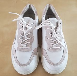 Ecco genuine leather white sneakers